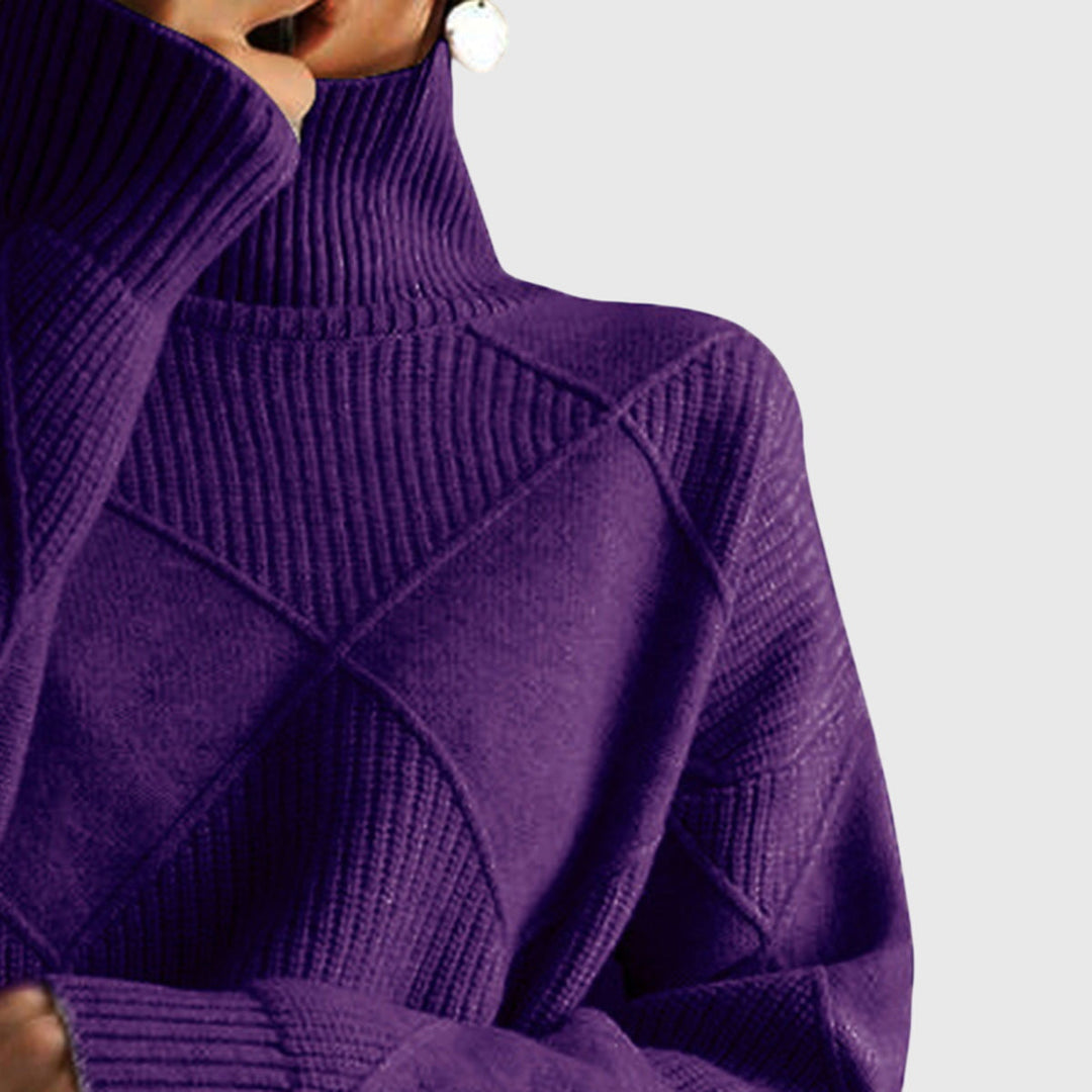 Angela | Sweter z golfem