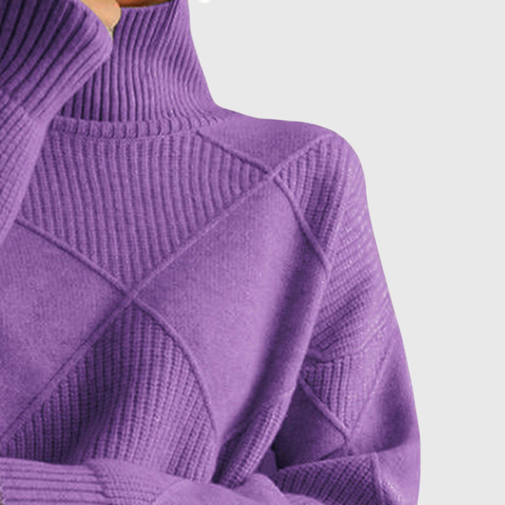 Angela | Sweter z golfem