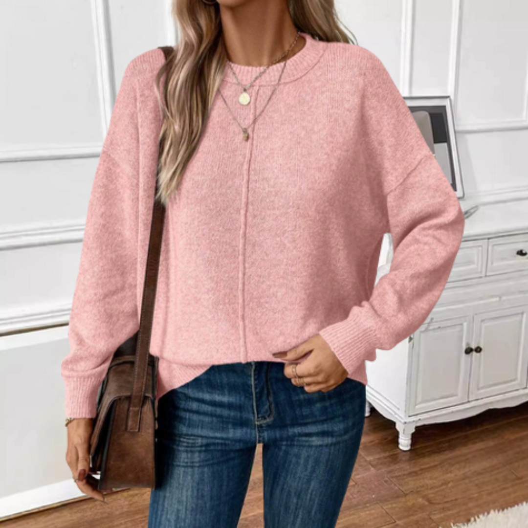 Luvelle™ - Miękki Sweter Dzianinowy z Relaksującą Elegancją