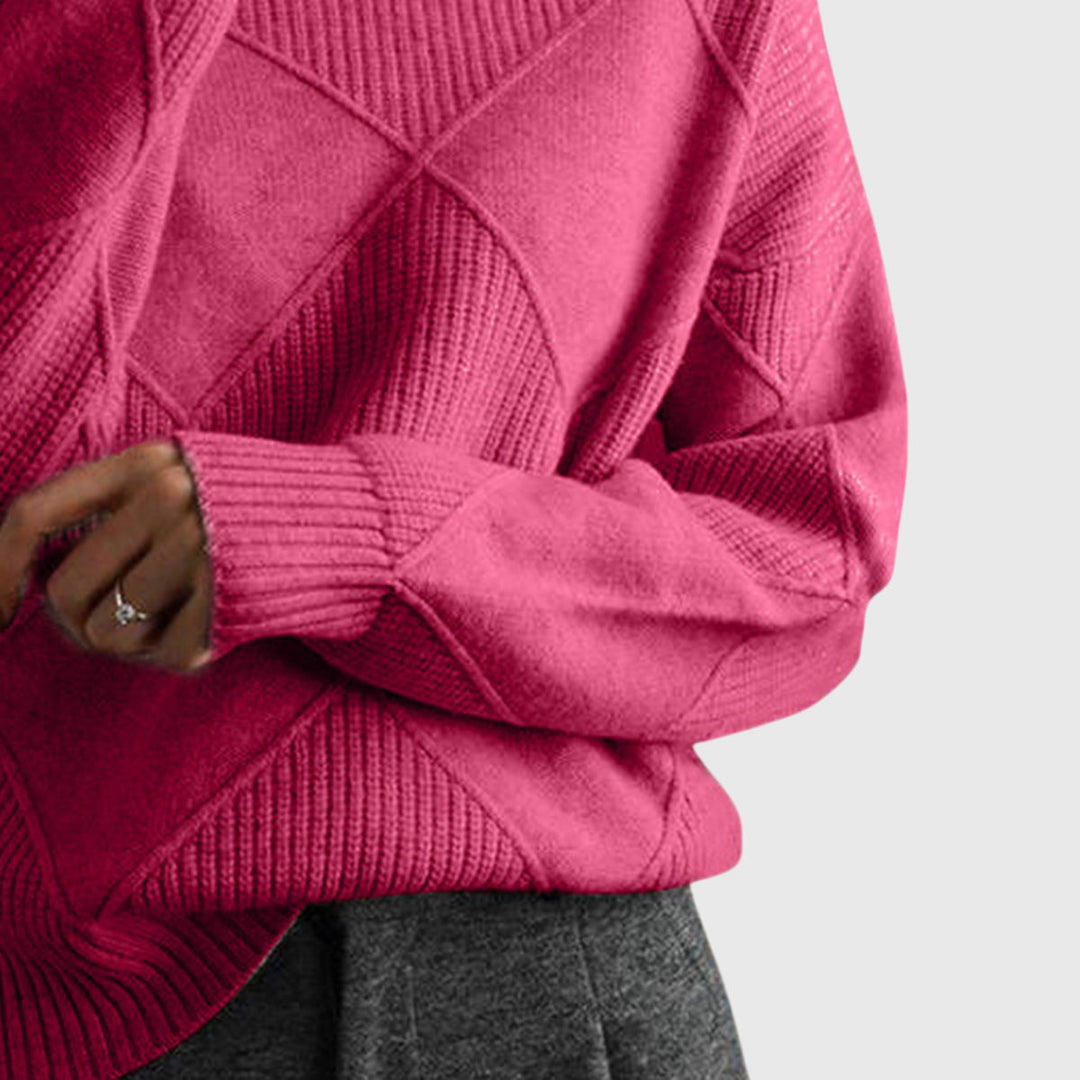 Angela | Sweter z golfem