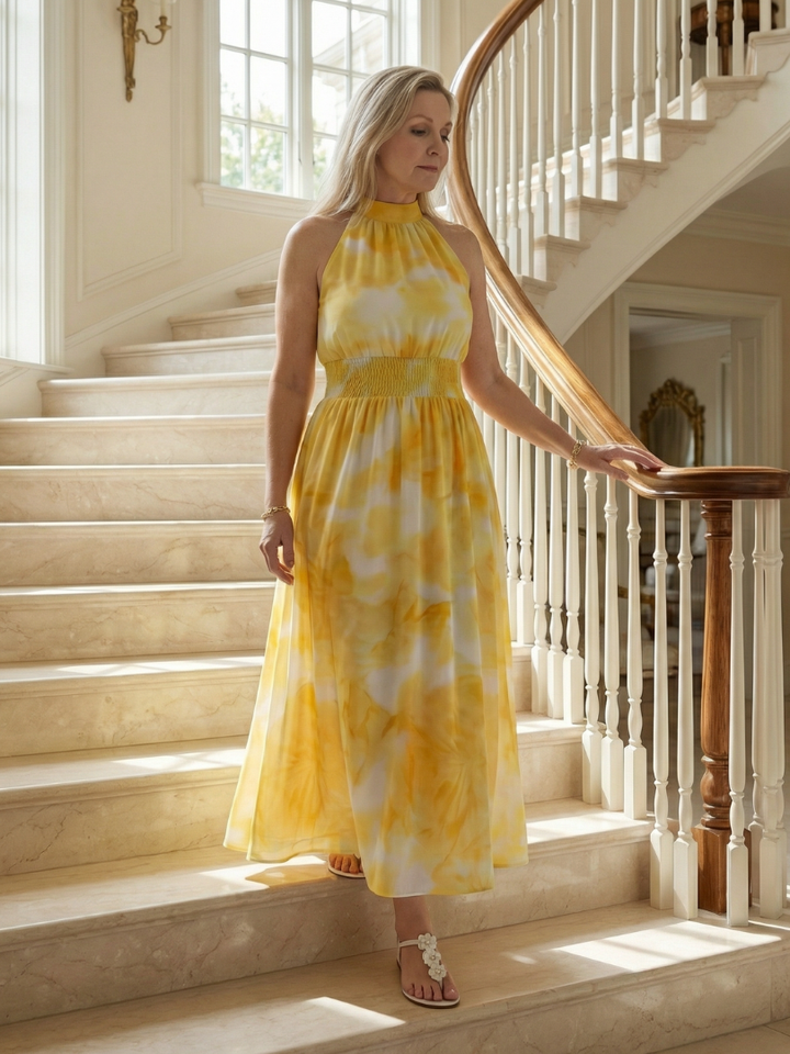 Martyna | Sukienka Midi Halter