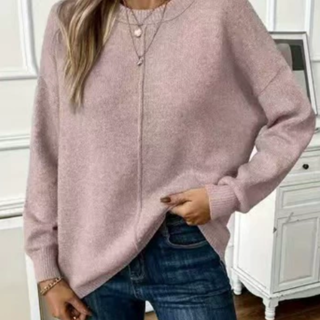 Luvelle™ - Miękki Sweter Dzianinowy z Relaksującą Elegancją
