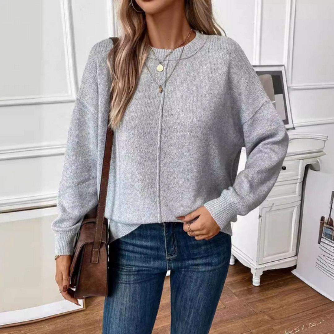 Luvelle™ - Miękki Sweter Dzianinowy z Relaksującą Elegancją