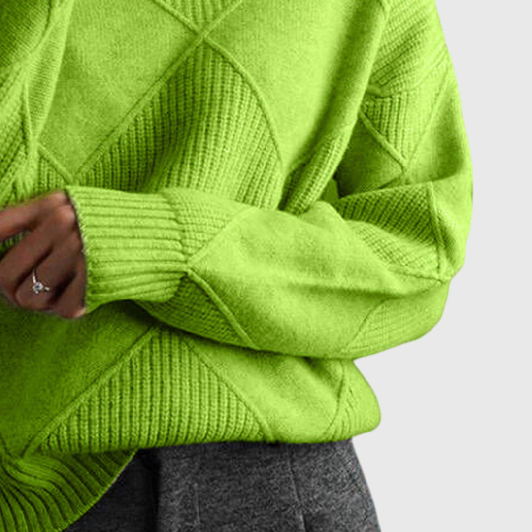 Angela | Sweter z golfem