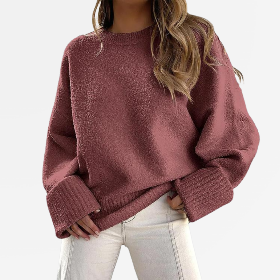 Stella | Sweter z długim rękawem i okrągłym dekoltem