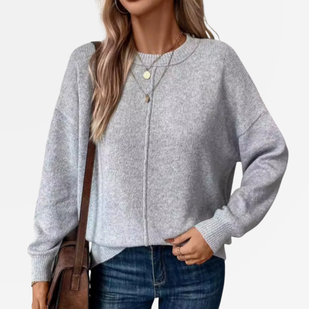 Luvelle™ - Miękki Sweter Dzianinowy z Relaksującą Elegancją
