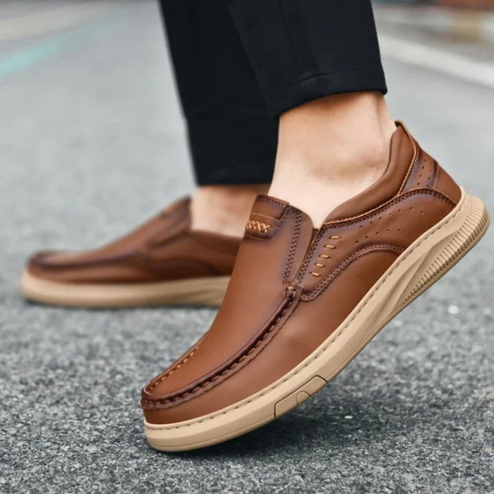 Adrian | Skórzane Slip-Ony