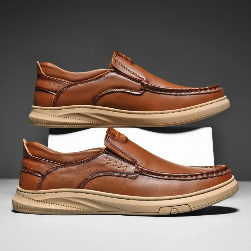 Adrian | Skórzane Slip-Ony