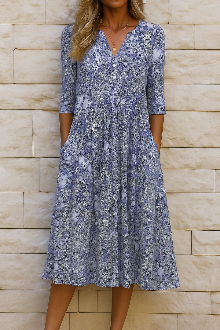 OLIVIA | Elegancka Sukienka z Dekoltem w Sercie