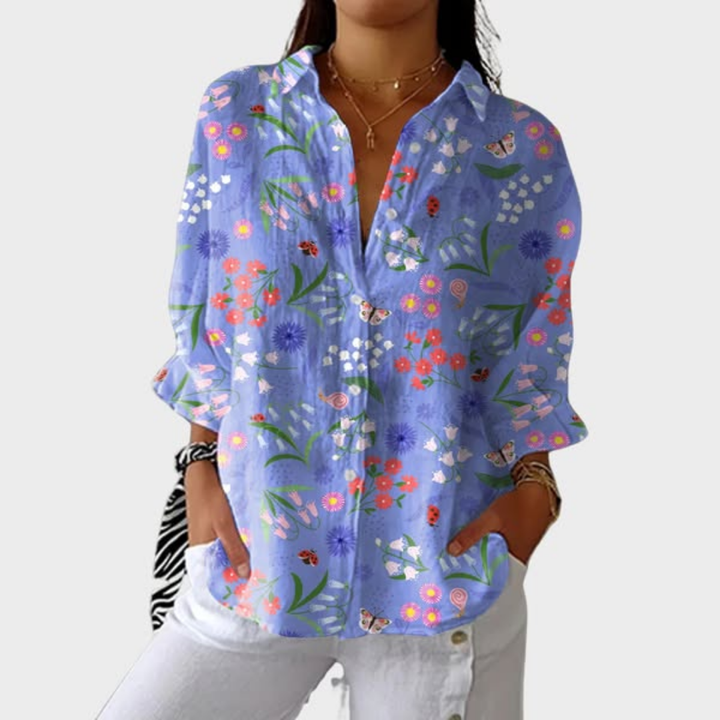 Fiora | Bluzka Ocean Patchwork
