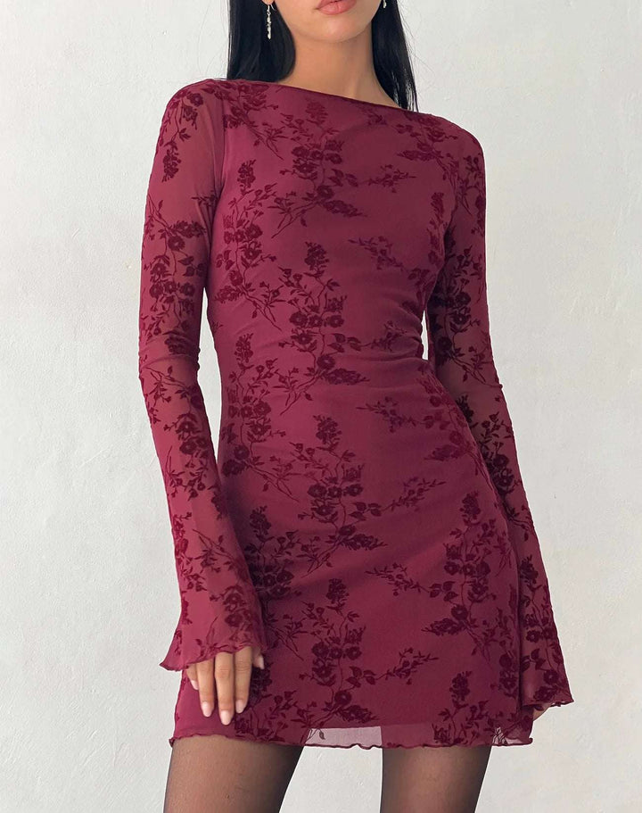 Sukienka mini Sevila z długim rękawem