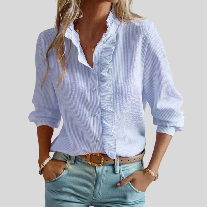 Agnete | Elegancka Bluzka w Paski