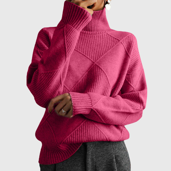 Angela | Sweter z golfem