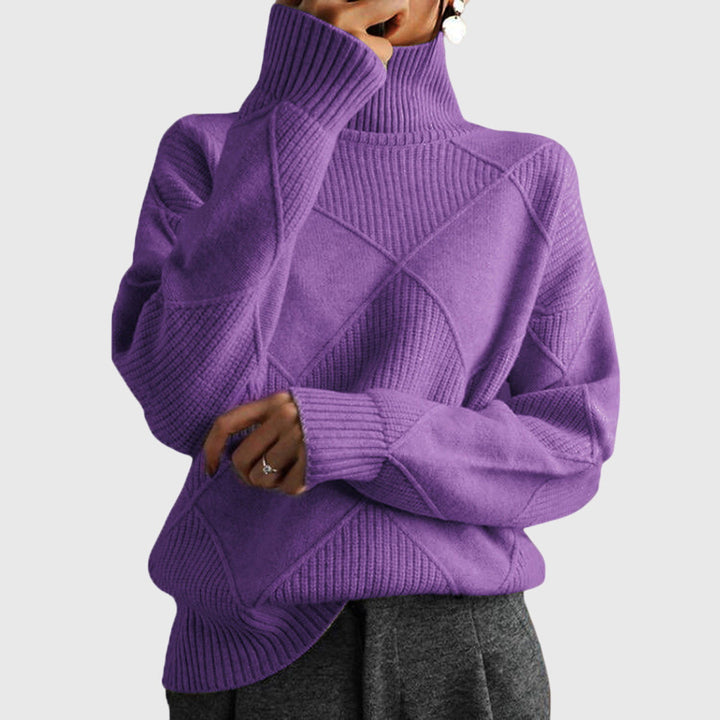 Angela | Sweter z golfem