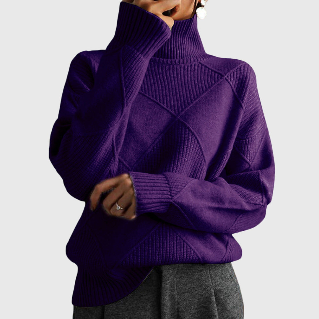 Angela | Sweter z golfem