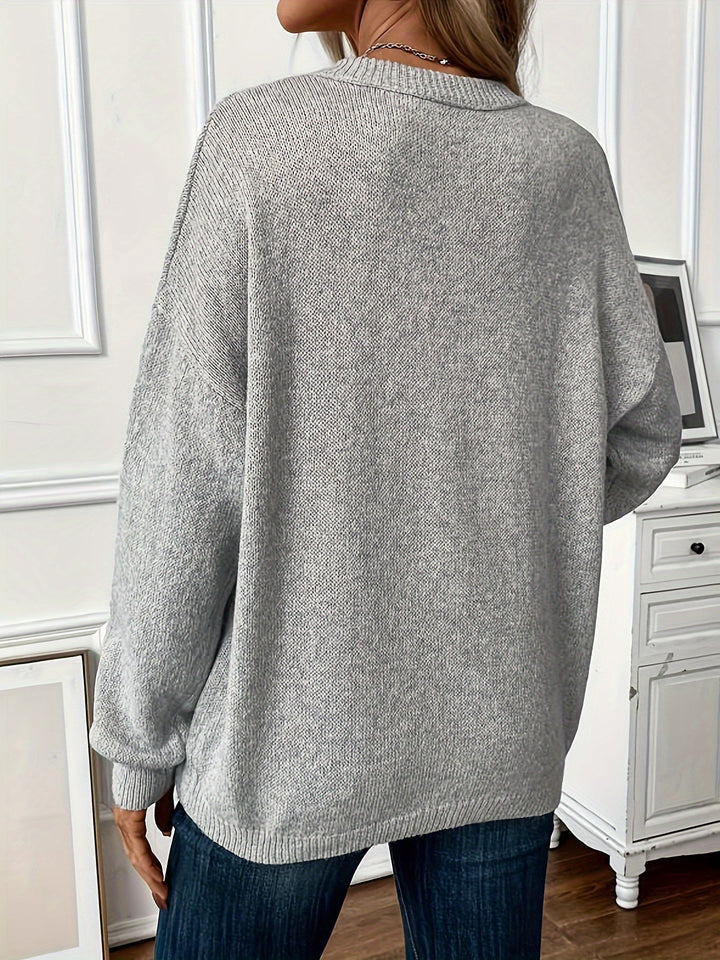 Luvelle™ - Miękki Sweter Dzianinowy z Relaksującą Elegancją