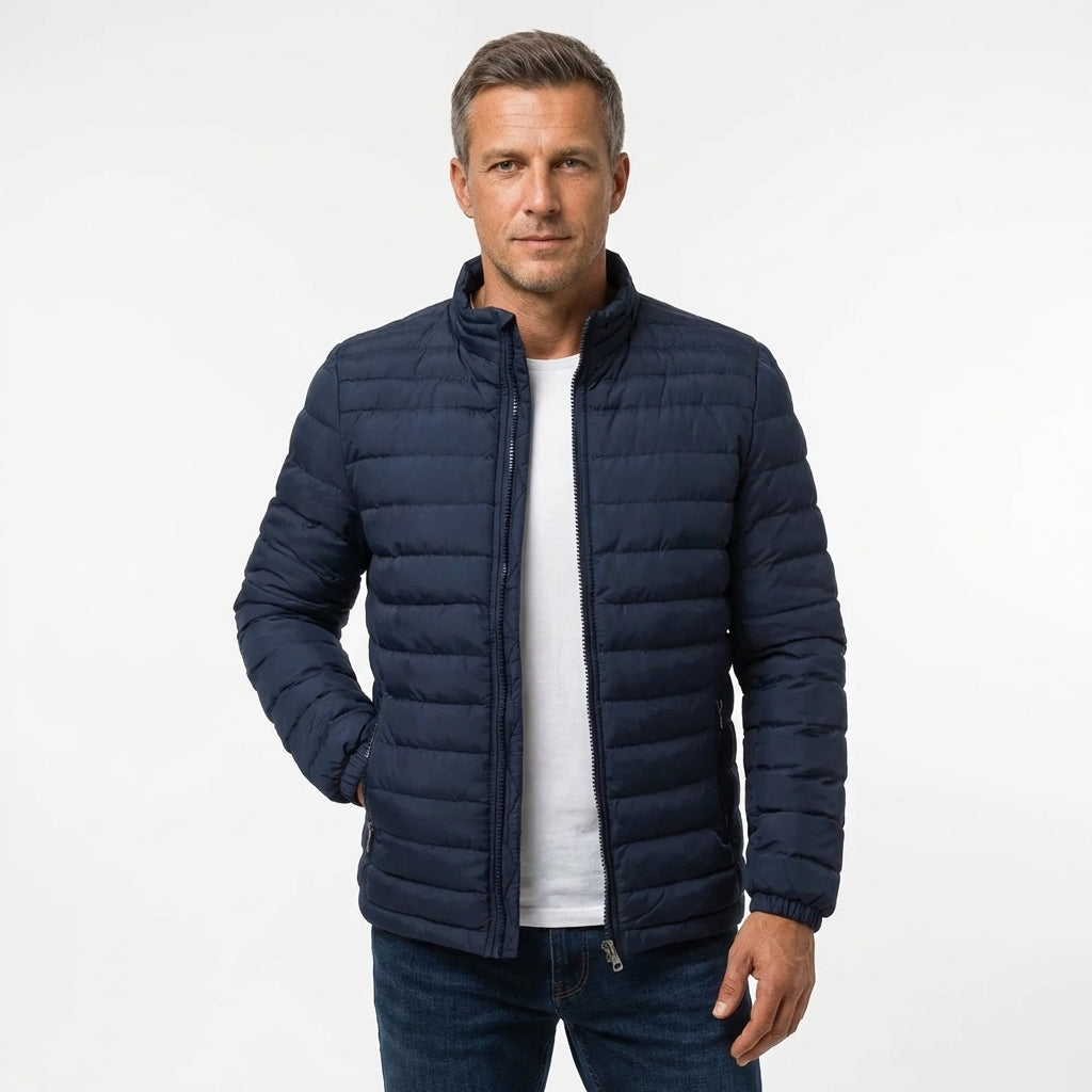 MATEUSZ| KURTKA PUFFER QUILTÉE W STYLU MIEJSKIM DLA MĘŻCZYZN