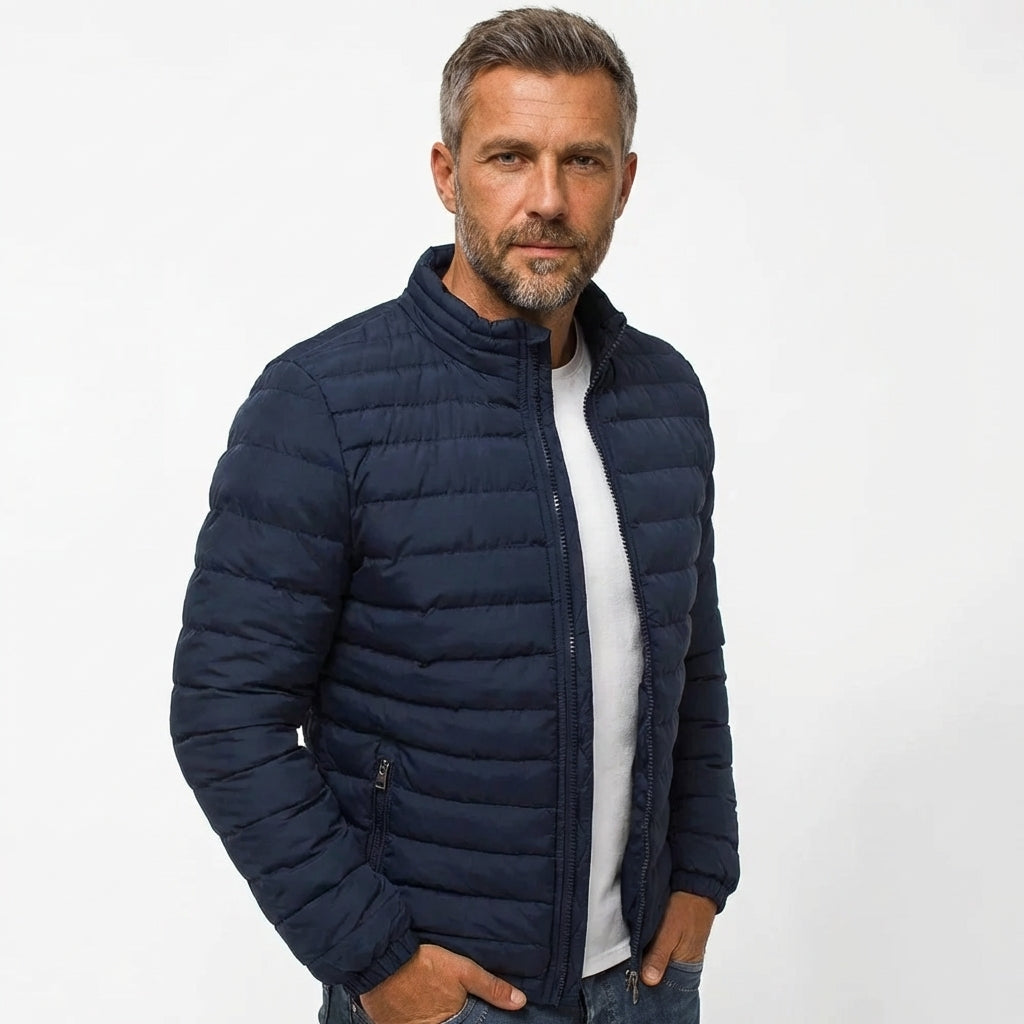 MATEUSZ| KURTKA PUFFER QUILTÉE W STYLU MIEJSKIM DLA MĘŻCZYZN