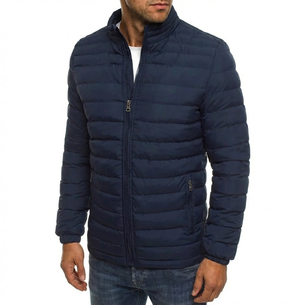 MATEUSZ| KURTKA PUFFER QUILTÉE W STYLU MIEJSKIM DLA MĘŻCZYZN