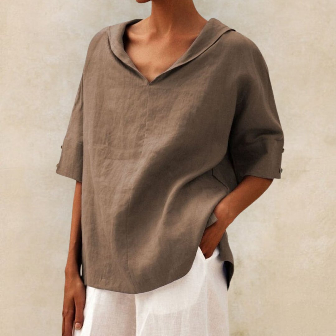 Christine | Elegancki Lniany Top