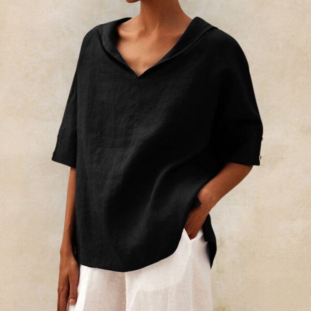 Christine | Elegancki Lniany Top