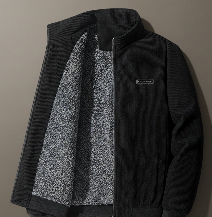 Michael | Cordjacke mit Fleecefutter