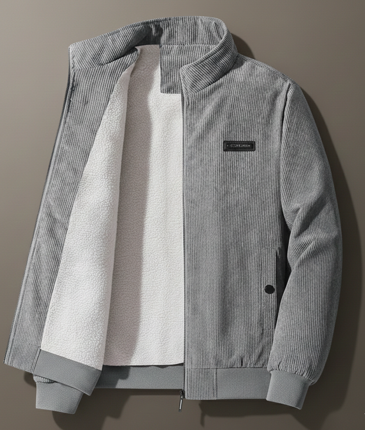 Michael | Cordjacke mit Fleecefutter