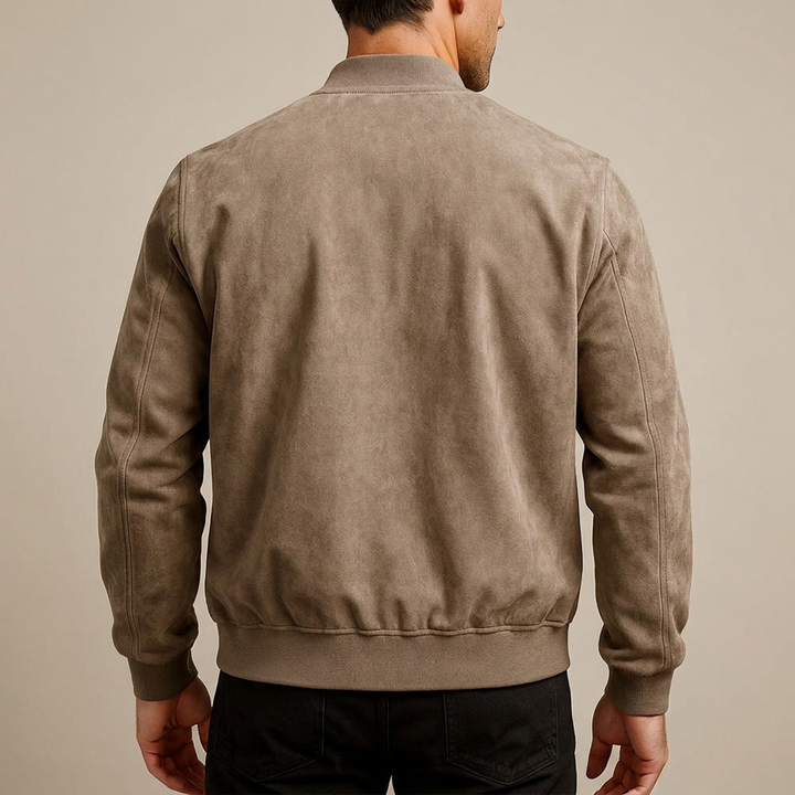 ADRIAN | Zamszowa Kurtka Bomber Premium