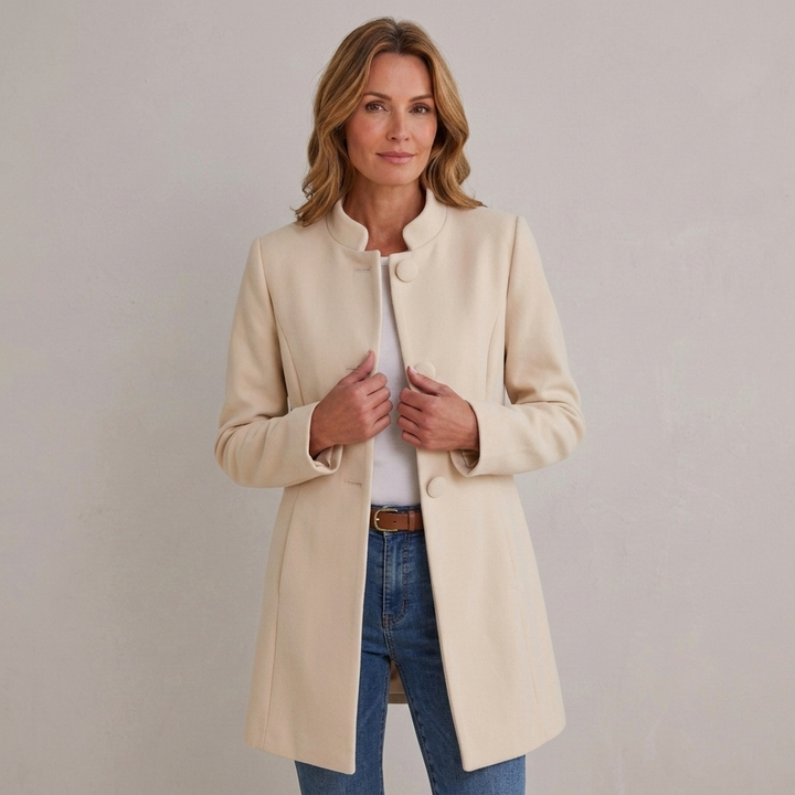 Maria | Elegancki płaszcz z otwartym przodem